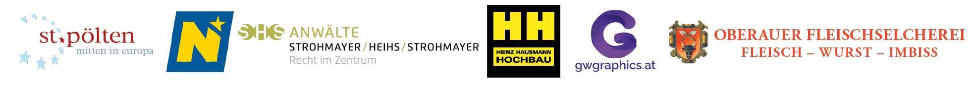 Stadt St. Pölten, Land Niedersterreich, SHS Anwälte, Heinz Hausmann Hochbau, GW Graphics und Oberauer Fleischerei